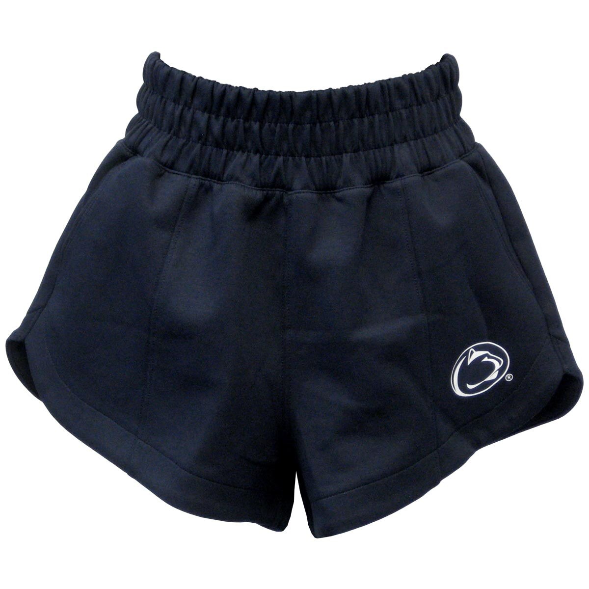 women's navy Hype and Vice shorts with Penn State Athletic Logo